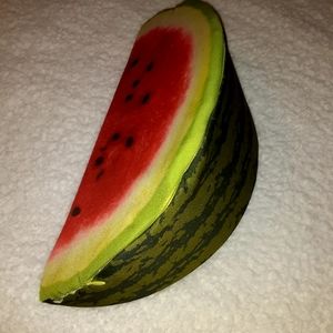 Super cute watermelon pillow!